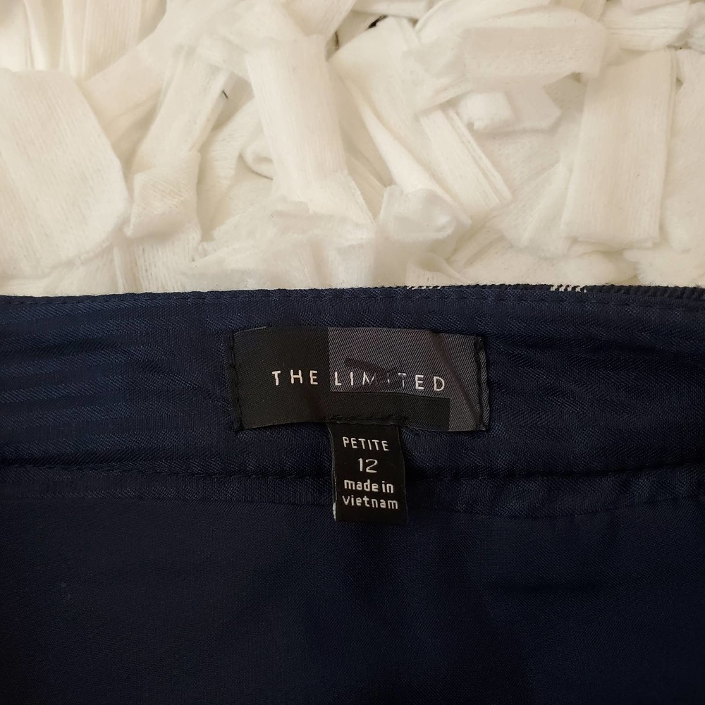 THE LIMITED | FRONT ZIP STRIPED CASUAL MINI SHORT SKIRT WOMEN'S SIZE 12P - Picture 10 of 15